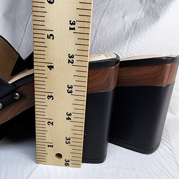 Jessica Simpson Block Heel Charlete Black 4" Platform Sandals Size 7 M NWOT - Picture 10 of 12